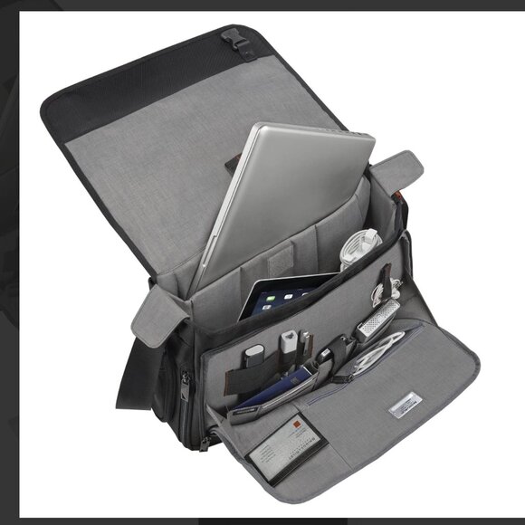 Briggs & Riley Verb Dispatch Messenger Bag Luggage Travel Commute Business Black - Picture 2 of 12